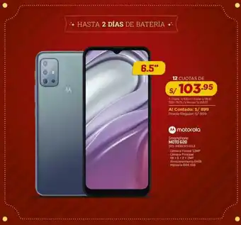 Carsa Motorola Smartphone MOTO G20 oferta