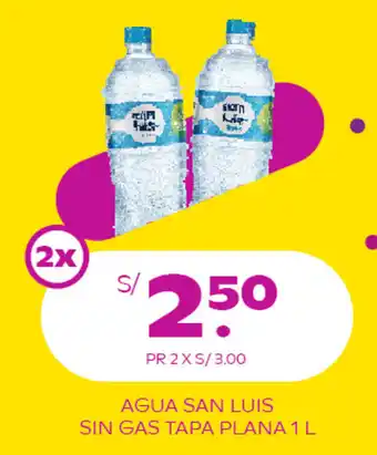 Tambo Agua San Luis Sin Gas Tapa Plana 1L oferta