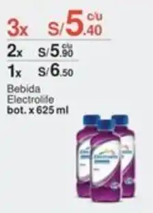Metro Bebida Electrolife oferta