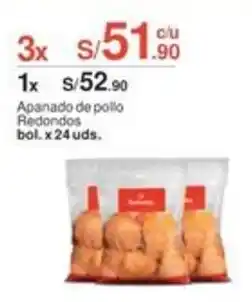 Metro Apanado de pollo Redondos oferta