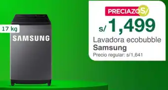Tottus SAMSUNG Lavadora ecobubble oferta