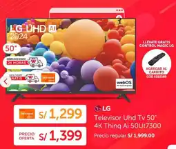Wong LG Televisor Uhd Tv 50" oferta