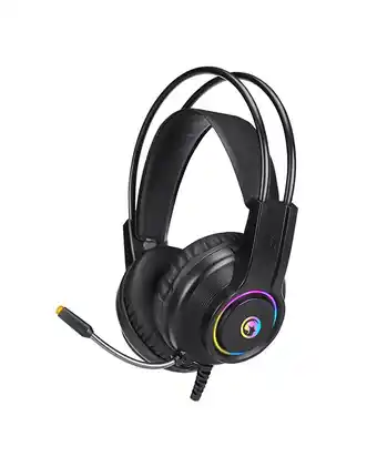 Tiendas EFE Audífono gamer con microfono y luces oferta