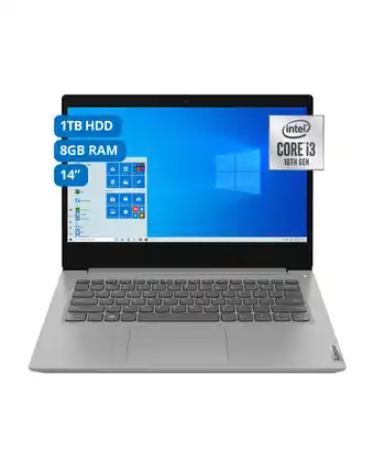 Tiendas EFE Laptop lenovo ideapad 3i intel core i3 14" 8gb 256gb ssd oferta