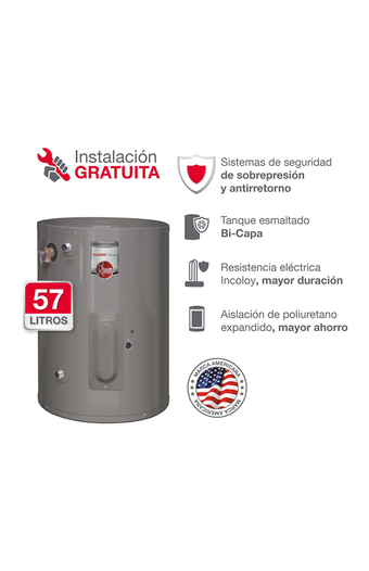 Tiendas EFE Terma eléctrica al piso 57 l rheem oferta