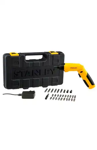 Tiendas EFE Taladro atornillador stanley 4v scs4k + set de 30 piezas oferta