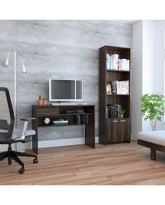 Tiendas EFE Combo office tuhome 5: escritorio + biblioteca - habano oferta