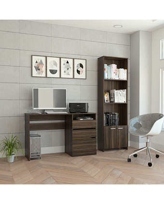Tiendas EFE Combo office tuhome 31: escritorio + biblioteca - habano oferta