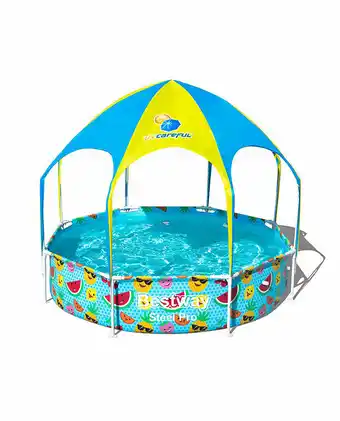 Tiendas EFE Piscina estructural redonda con techo 244cm x 51cm oferta