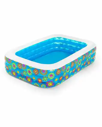 Tiendas EFE Piscina floral feliz 229x152x56cm oferta
