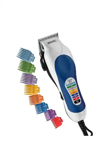 Tiendas EFE Cortadora de cabello wahl color pro blanco/azul 20 piezas oferta