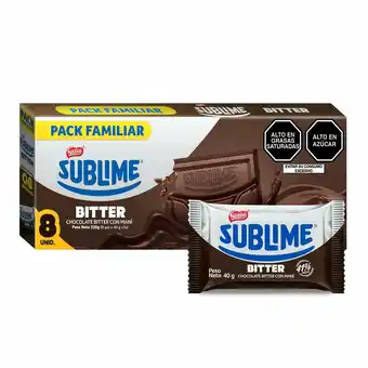 Tottus Chocolate sublime bitter c/mani oferta