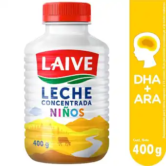 Tottus Leche concentrada niños laive botella x 400 g oferta