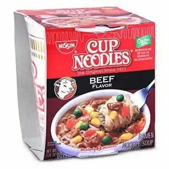 Tottus Sopa instantánea cup noodles carne oferta