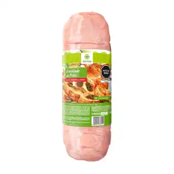 Tottus Enrollado de pollo con jamon guindones y tocino oferta