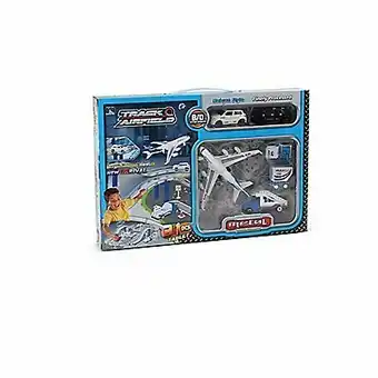 Tottus Pista a bateria con avión y 3 vehículos oferta