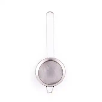 Tottus Colador con malla por 8cm de acero inoxidable oferta