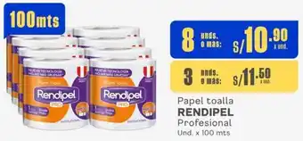 Makro RENDIPEL Papel toalla oferta