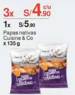 Metro Papas nativas Cuisine & Co oferta