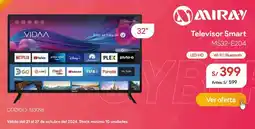 Hiraoka Miray televisor smart 32" oferta