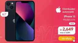 Hiraoka iPhone 13 Medianoche 6.1" oferta