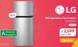 Hiraoka LG Refrigeradora top freezer oferta