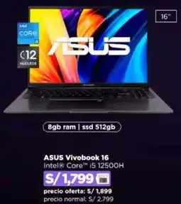 Ripley ASUS Vivobook 16 Intel Core i5 oferta