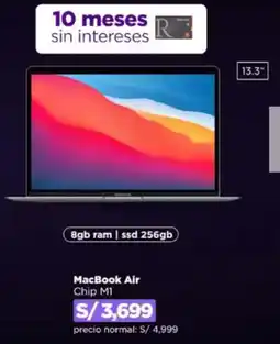 Ripley MacBook Air oferta
