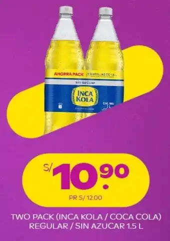 Tambo Two Pack (Inca-Kola / Coca-Cola) Regular / Sin Azucar 1.5L oferta