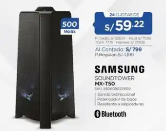 El Gallo Más Gallo Samsung Soundtower MX-T50 oferta