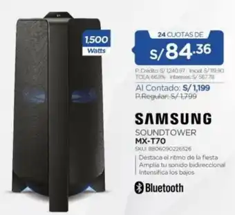 El Gallo Más Gallo Samsung Soundtower MX-T70 oferta