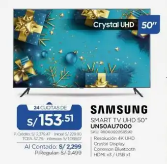 El Gallo Más Gallo Samsung Smart TV UHD 50" oferta