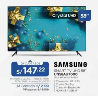 El Gallo Más Gallo Samsung Smart TV UHD 58" oferta