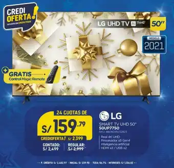 El Gallo Más Gallo LG Smart TV UHD 50" oferta