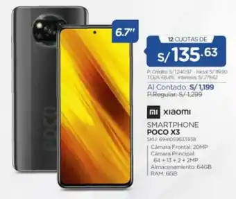 El Gallo Más Gallo Xiaomi Smartphone POCO X3 oferta