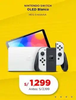 La Curacao Nintendo switch oled blanco oferta