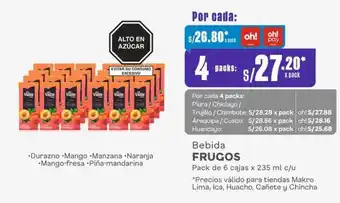 Makro Bebida FRUGOS oferta
