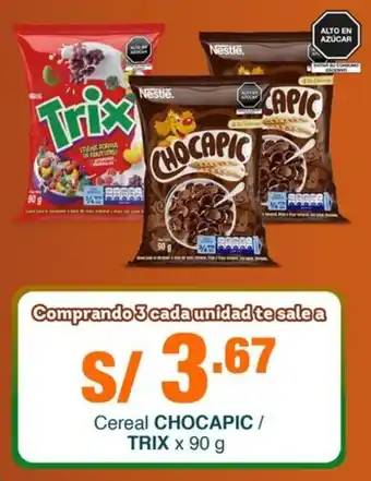 Tottus Cereal CHOCAPIC/ TRIX oferta