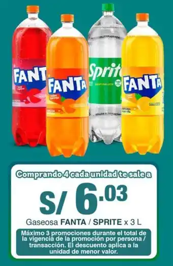 Tottus Gaseosa FANTA / SPRITE oferta