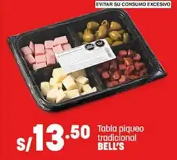 Plaza Vea BELL'S Tabla Piqueo Tradicional oferta