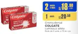 Makro COLGATE crema dental luminous white oferta