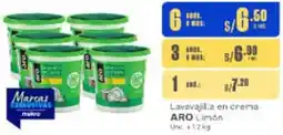 Makro ARO lavavajilla en crema limón oferta