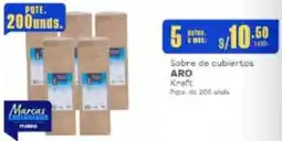 Makro ARO kraft sobre de cubiertos oferta