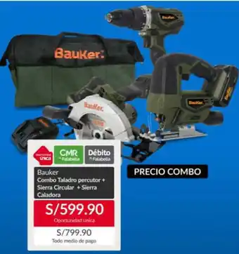 Maestro Bauker combo taladro percutor oferta