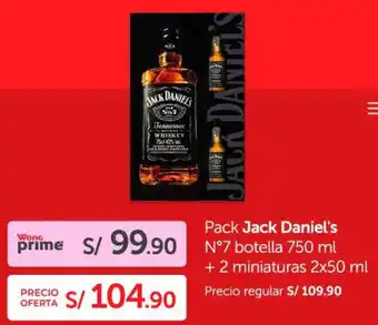 Wong Pack jack daniel's n°7 oferta