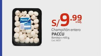 Makro Champiñon entero paccu oferta