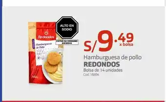 Makro Hamburguesa de pollo redondos oferta