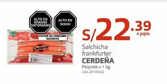 Makro Salchicha frankfurter cerdeña oferta