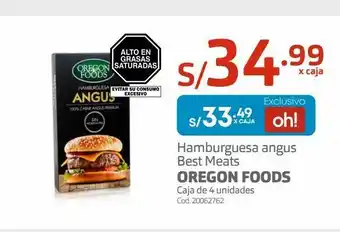Makro Hamburguesa angus best meats oregon foods oferta
