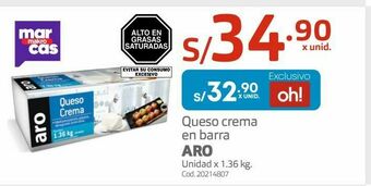 Makro Queso crema en barra aro oferta